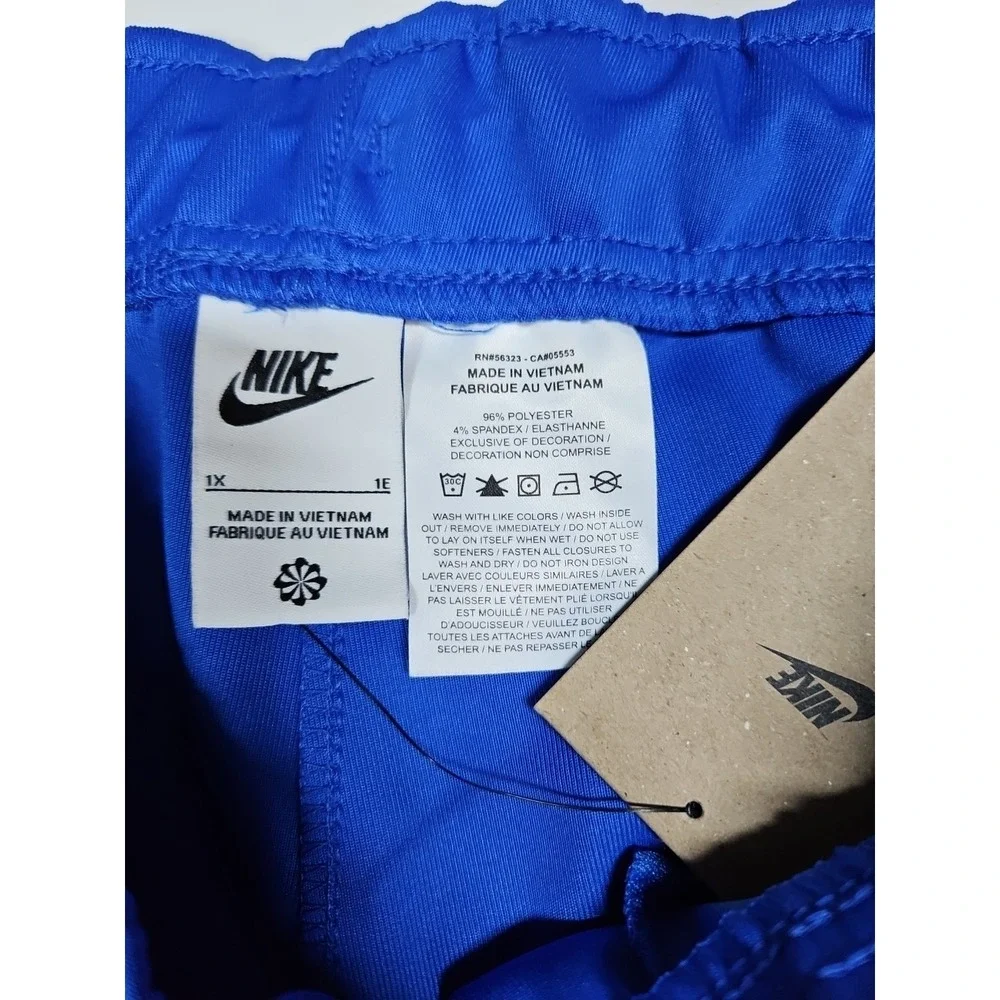 Nike Sportswear Womens Blue Windrunner‎ Straight Leg Knit Pants Size 1X NWT